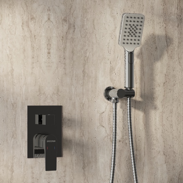 Душевая система со смесителем Grossman Classic 501.K35.04.100 монтаж встраиваемая  в стену без термостата хром