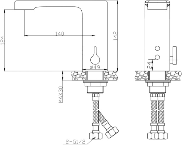 Смеситель для раковины BelBagno  BB-ELVM-CRM хром