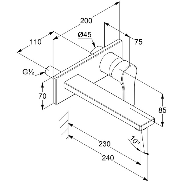 Смеситель для раковины Kludi Zenta SL 482480565 хром