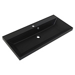 Раковина мебельная прямоугольная BelBagno  BB900/450-LV-ART-AST-NERO литьевой мрамор цвет черный глянцевый