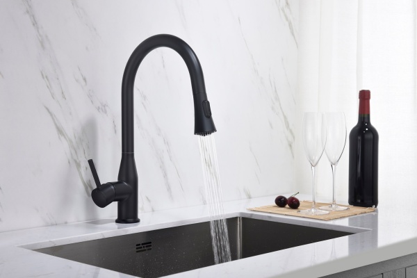 Смеситель для кухни Timo Saona 2336/03FL без подключения к фильтру черный