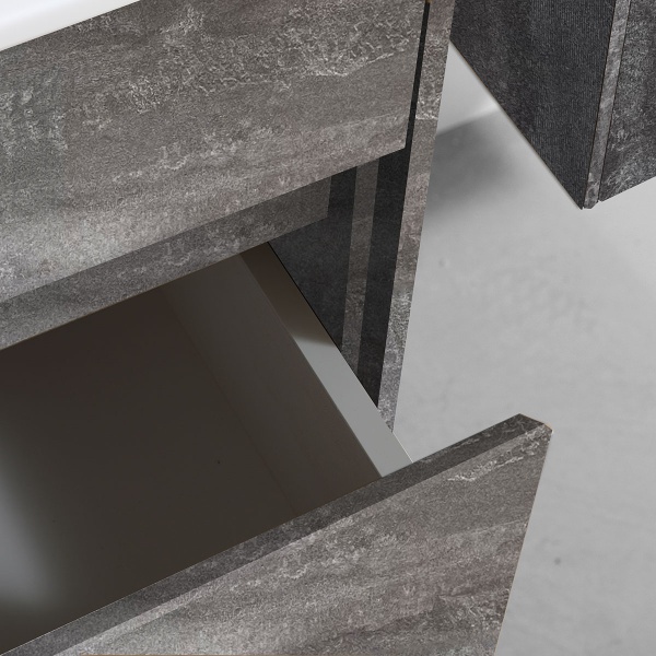 Тумба  подвесная Vincea Chiara VMC-2C600GS 60 см  1 ящик цвет G.Stone 