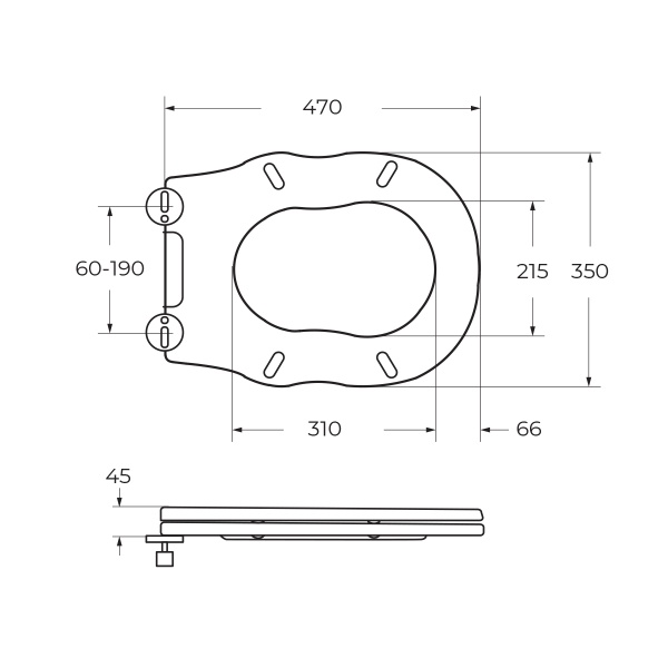 Крышка-сиденье BelBagno Boheme BB115SC цвет белый