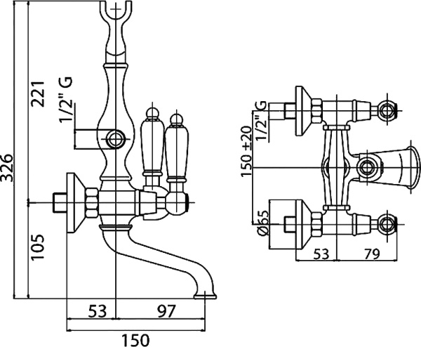 Смеситель  Cezares First FIRST-VD-02-Bi  
 