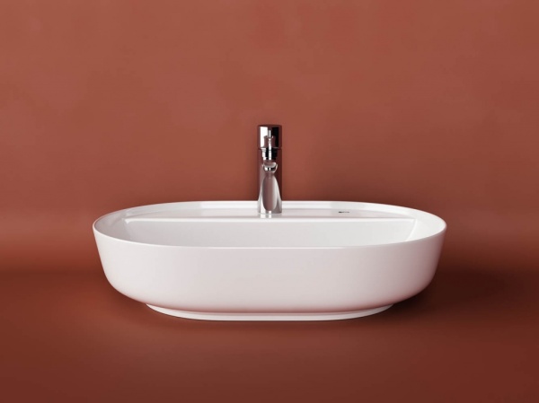 Раковина накладная овальная Ceramica Nova Modo CN2004 фарфор цвет белый