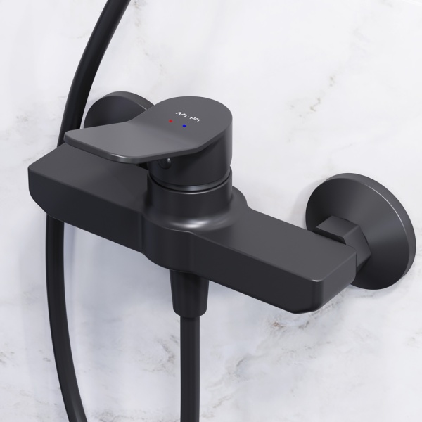 Душевая система со смесителем Am.Pm X-Joy F42885A24 монтаж настенная без термостата черный