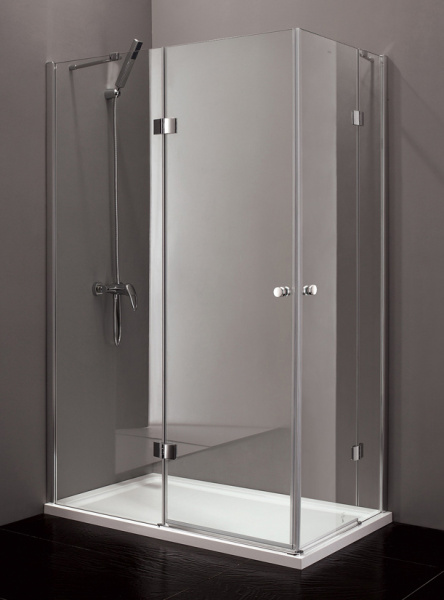 Душевой угол Cezares Verona Verona-AH-2-120/90-C-Cr прямоугольная  стекла , профиль 