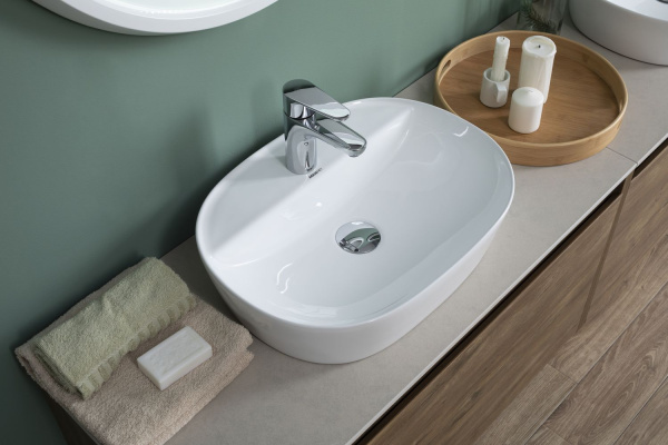 Раковина накладная овальная Aquanet Lake LAKE-2 керамика цвет белый