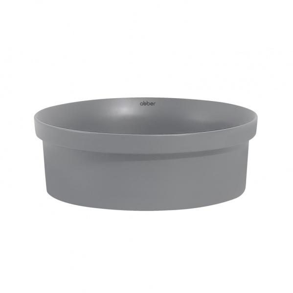 Раковина  круглая Abber Bequem AC2103MG фаянс цвет серый матовый
