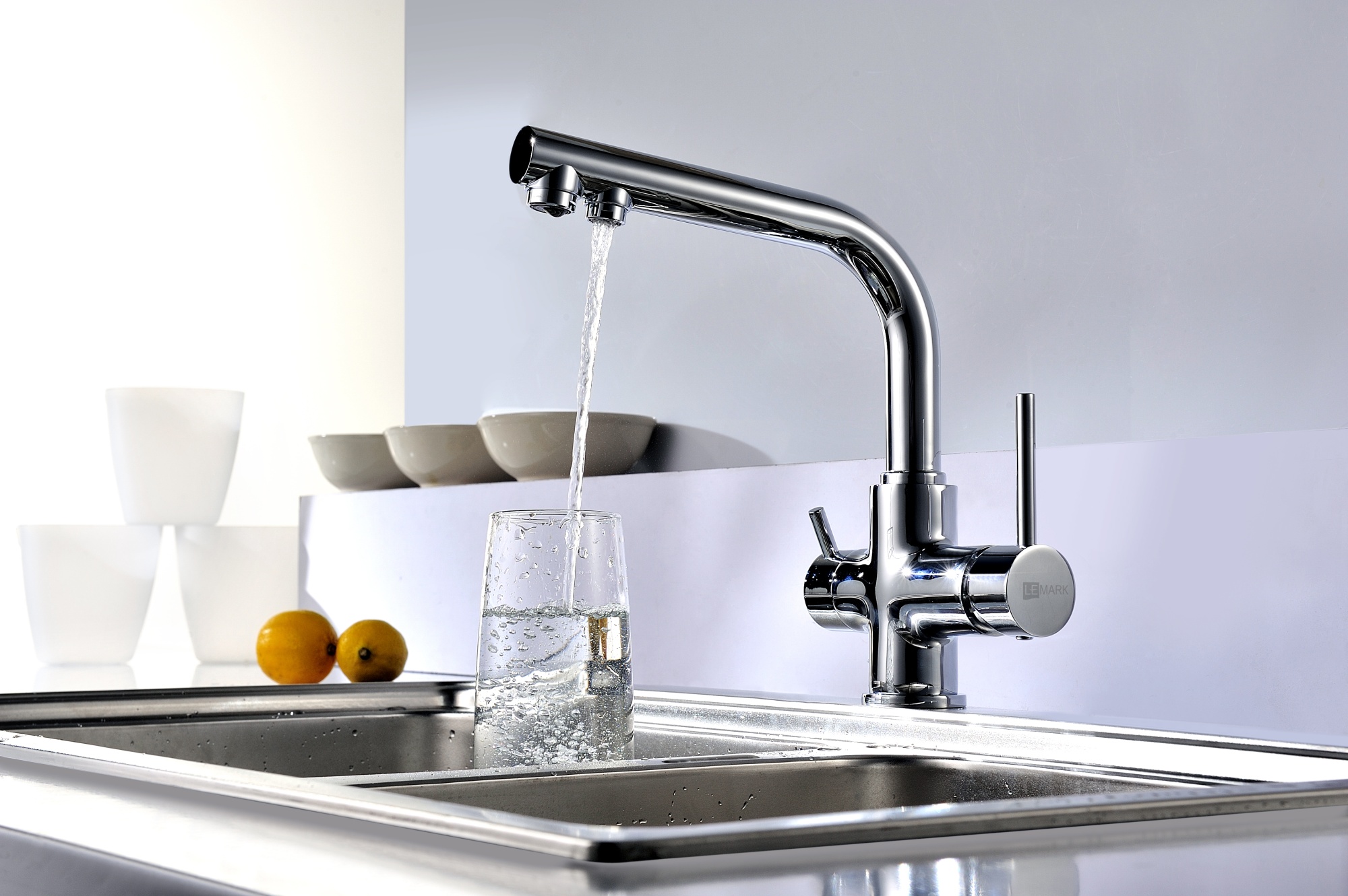 Смеситель для кухни Lemark Comfort LM3061C с подключением к фильтру хром