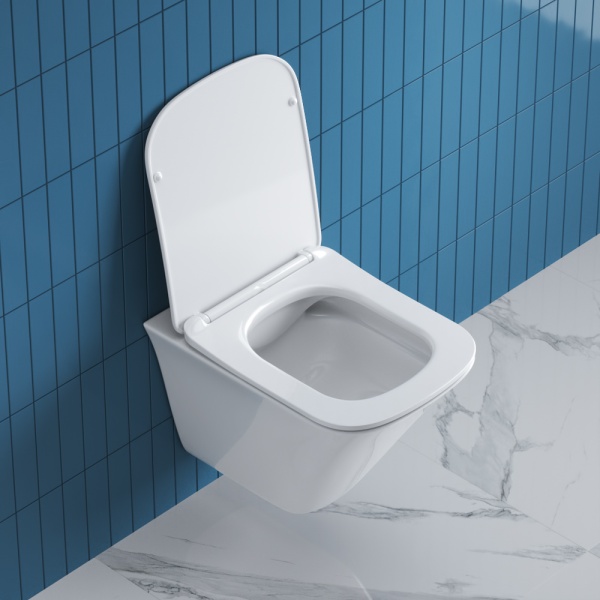 Унитаз подвесной BelBagno Marmi BB052CHR Rimless фаянс белый