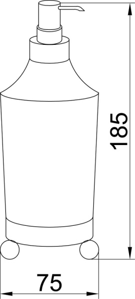 Диспенсер для мыла Boheme Hermitage 10329 настольный Bronze