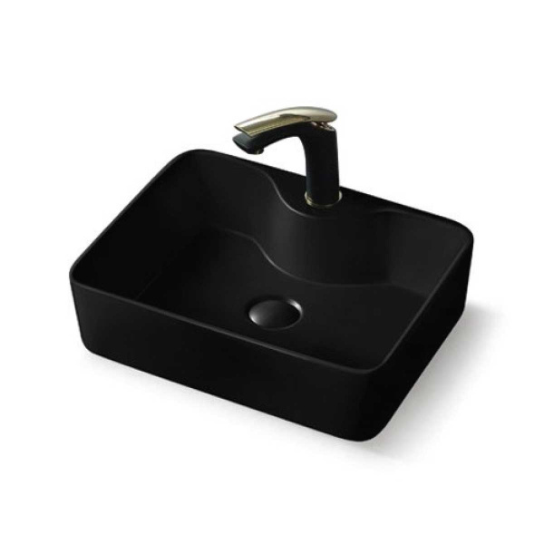 Раковина накладная прямоугольная Vincea  VBS-127MB фарфор цвет черный матовый