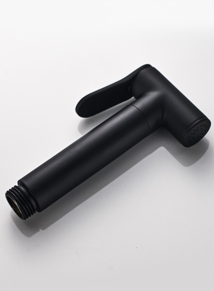 Гигиенический душ ALMAes Benito AL-859-05 встраиваемый в стену черный матовый