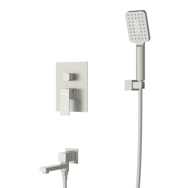 Душевая система со смесителем Cezares Slider SLIDER-VDSET-IN монтаж встраиваемая в стену без термостата сатин