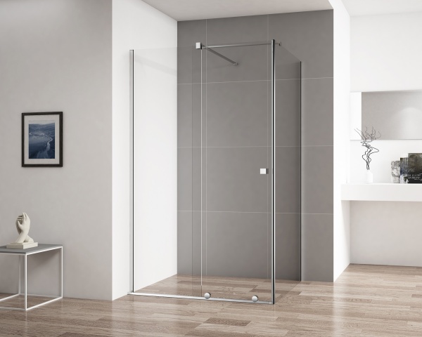 Душевой угол Cezares Stream STREAM-AH-1-100/100-C-Cr прямоугольная  стекла прозрачные, профиль хром