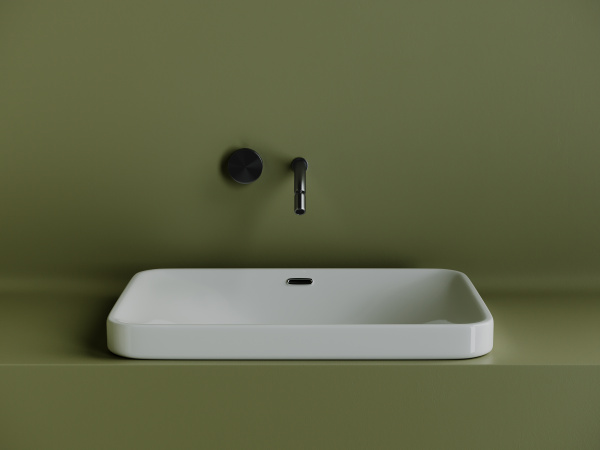 Раковина встраиваемая сверху прямоугольная Ceramica Nova Element CN5041 фарфор цвет белый