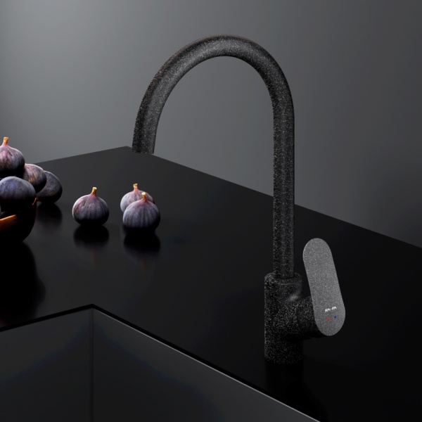 Смеситель для кухни Am.Pm Like F8007122 без подключения к фильтру элегантный черный