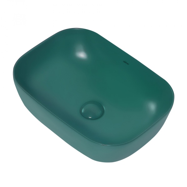 Раковина  прямоугольная Abber Rechteck AC2200MBG фаянс цвет темно-зеленый матовый