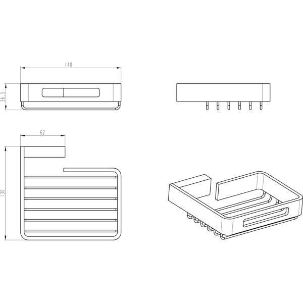 Держатель для губки Boheme Q 10959-CR 