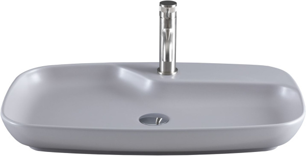 Раковина накладная прямоугольная Allen Brau Liberty 4.32011.AN керамика цвет серый