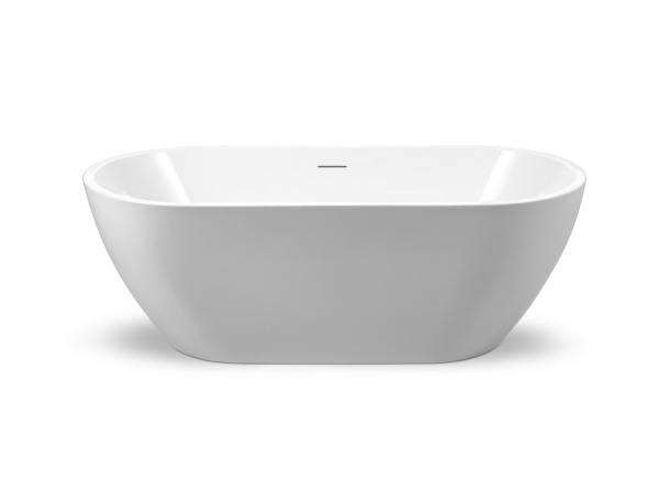Акриловая ванна отдельностоящая BelBagno  BB70-1700-800 170x80 овальная цвет белый