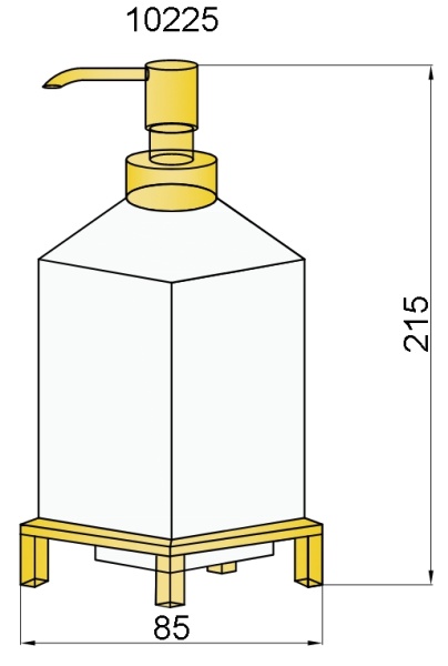 Диспенсер для мыла Boheme  10225