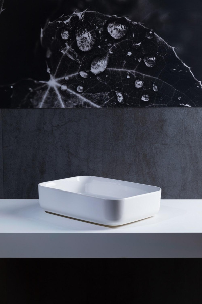 Раковина накладная прямоугольная Allen Brau Fantasy 4.11021.20 керамика цвет белый