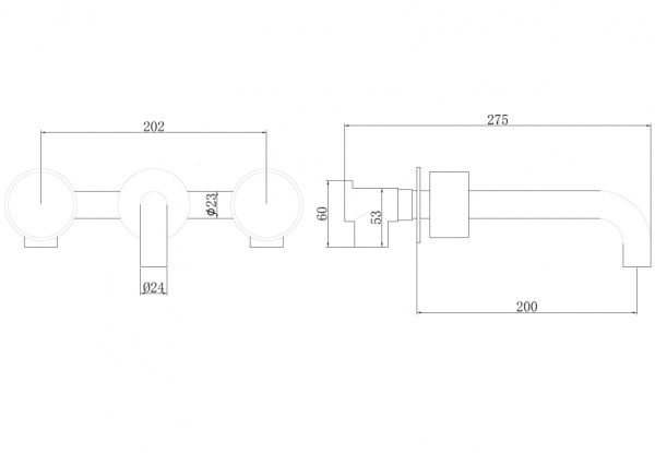 Смеситель для раковины Abber Wasser Kreis AF81122 хром