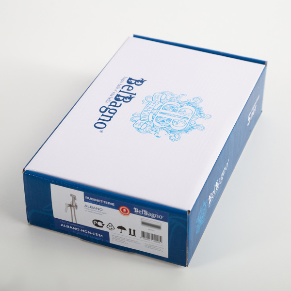 Гигиенический душ BelBagno Albano ALBANO-HGN-CRM встраиваемый в стену хром