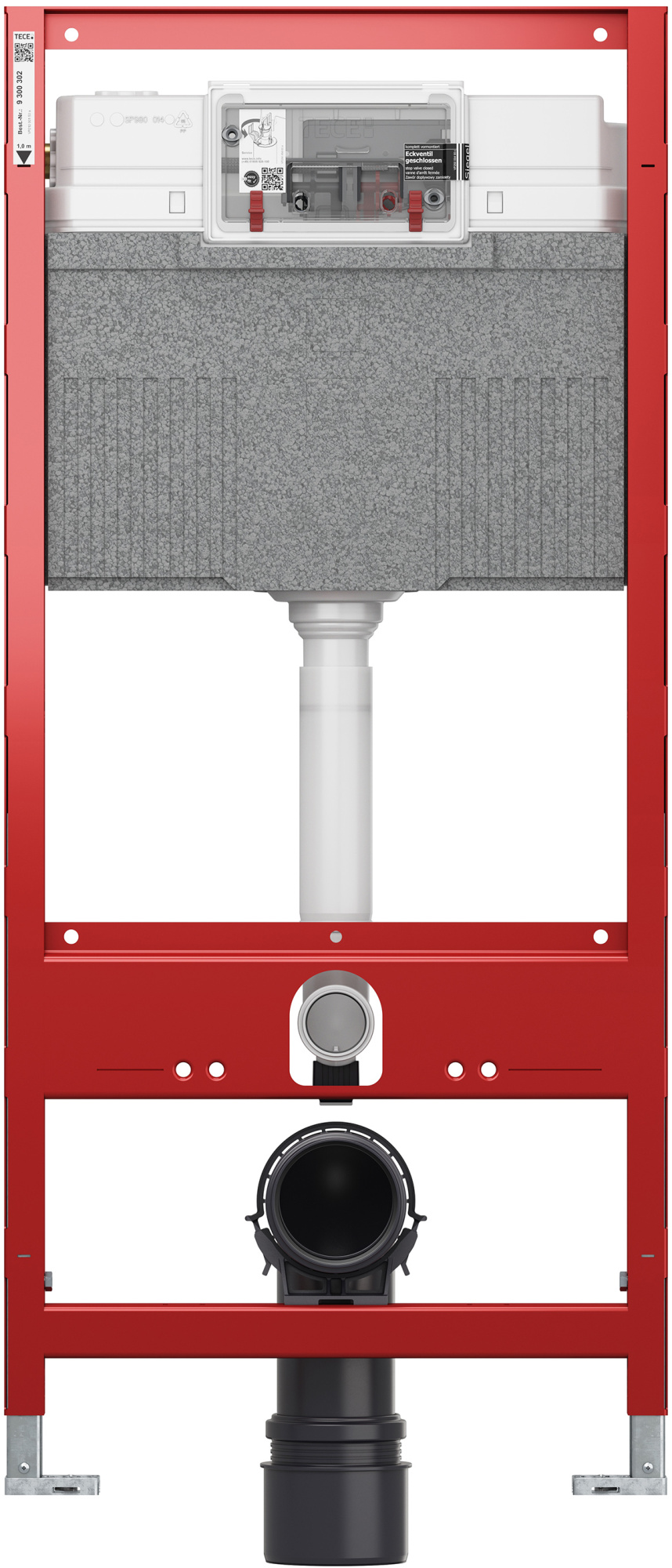Инсталляция для подвесного унитаза TECE Profil 9300302 механическая