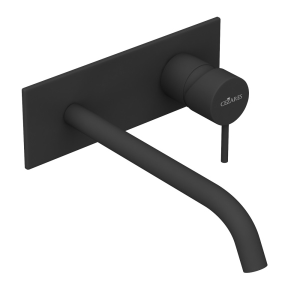 Смеситель для раковины Cezares Leaf LEAF-BLI1-20-L-NOP черный матовый