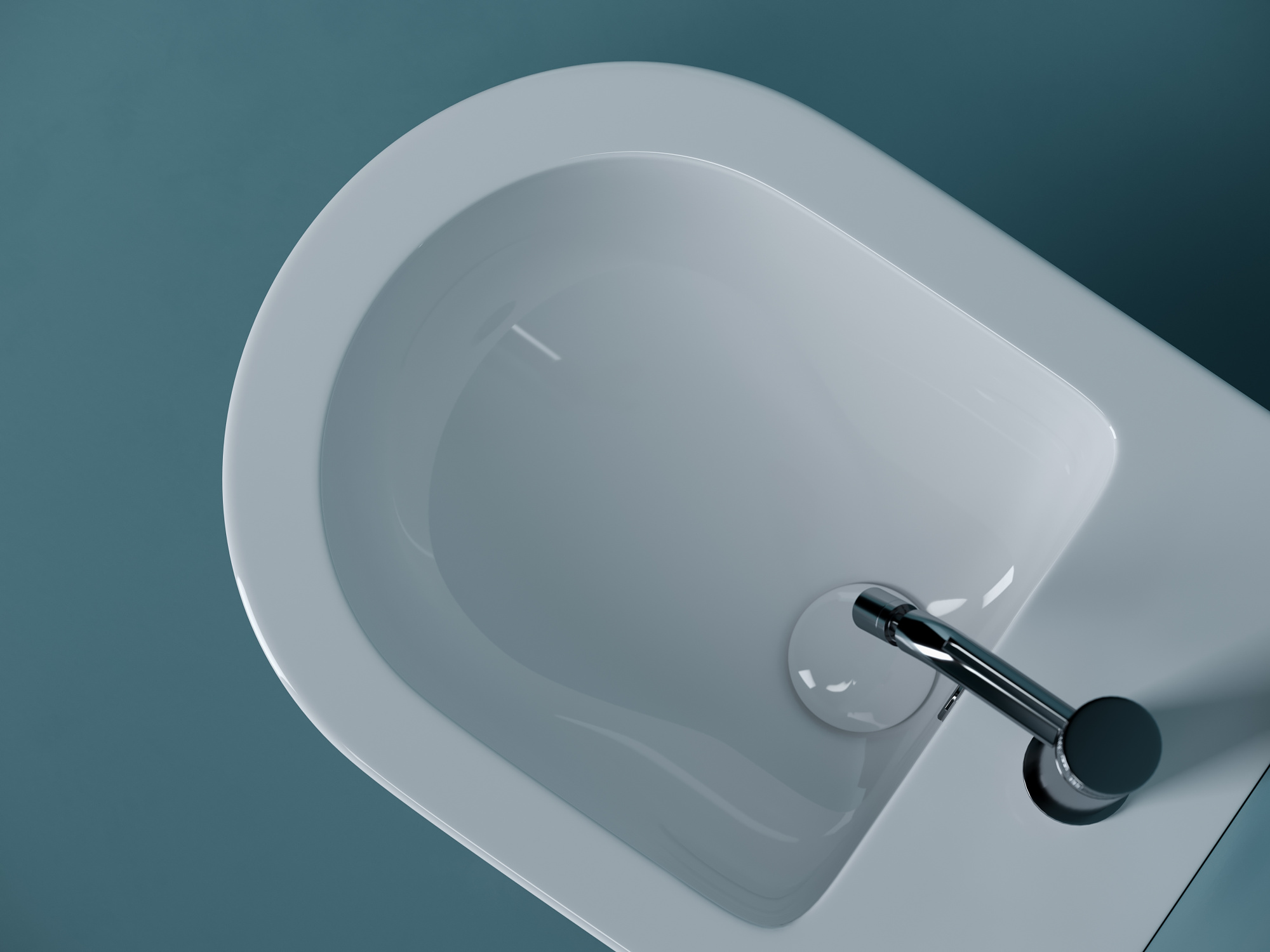 Биде подвесное Ceramica Nova Uno CN11002 фарфор, цвет белый