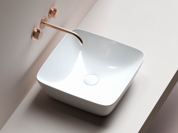 Раковина накладная квадратная  Ceramica Nova Form CN2002 фарфор цвет белый