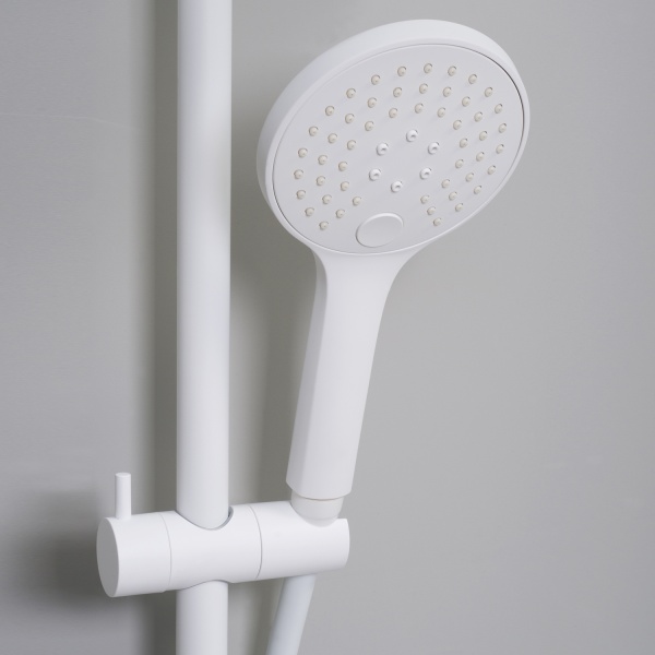 Душевая система со смесителем Wasserkraft  A185.163.155.WM монтаж настенная без термостата белый