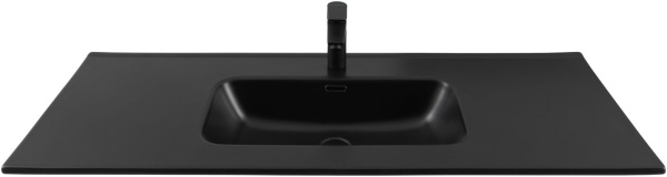 Раковина мебельная прямоугольная Aquanet Flat 00329258 керамика цвет черный матовый