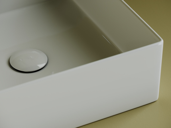 Раковина накладная квадратная  Ceramica Nova Element CN6068 фарфор цвет белый