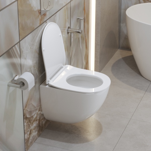 Унитаз подвесной BelBagno Amanda BB051CH-TOR-FC Tornado фаянс белый