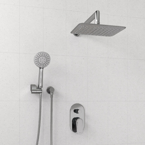 Душевая система со смесителем Wasserkraft  A14031 монтаж встраиваемая в стену без термостата хром