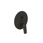 Смеситель для душа Bravat Rhein PB8429564BW-3-ENG встраиваемый в стену 
без термостата черный