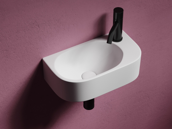 Раковина подвесная прямоугольная Ceramica Nova Element CN6066L фарфор цвет белый