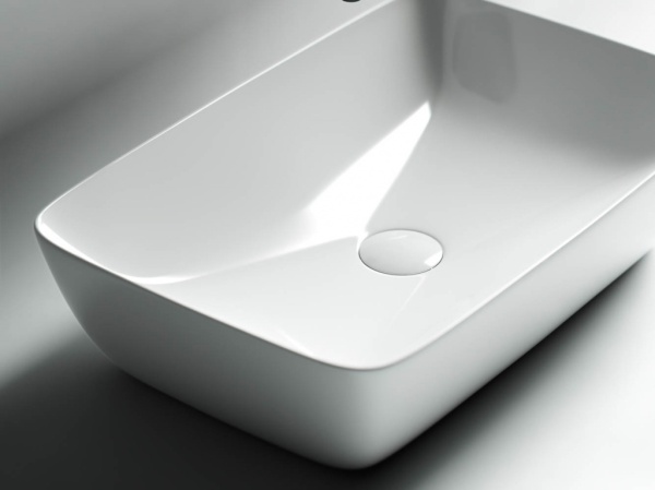 Раковина накладная прямоугольная Ceramica Nova Form CN2003 фарфор цвет белый