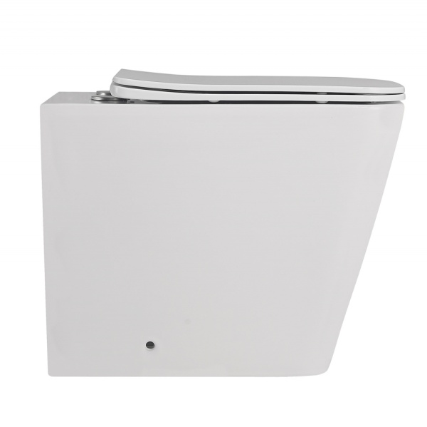Унитаз приставной Abber Rechteck AC1211 Rimless фарфор белый