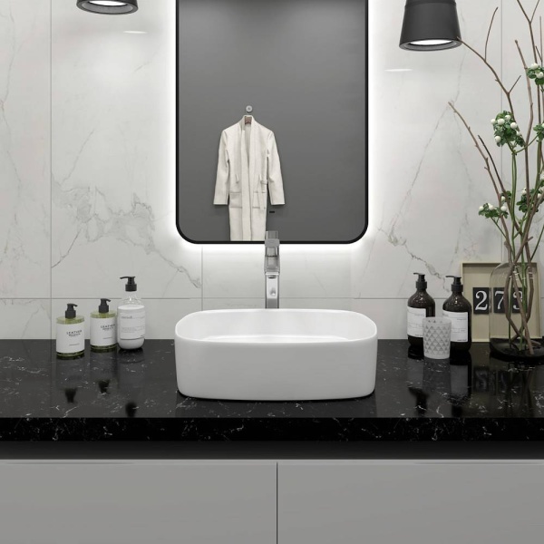 Раковина Maretti Florenza FL13NS45-844 накладная цвет белый