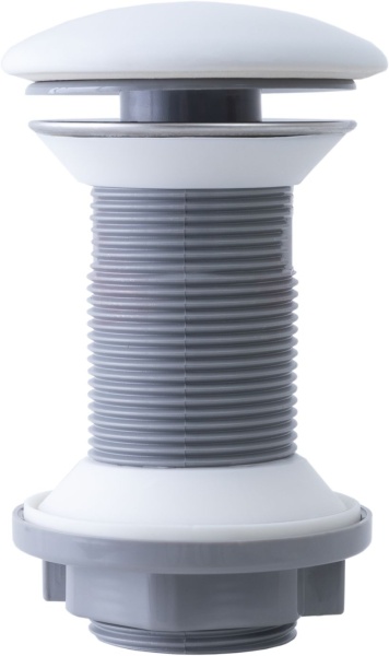 донный клапан без перелива Allen Brau Fantasy 5.11001.21 пластик/керамика белый матовый