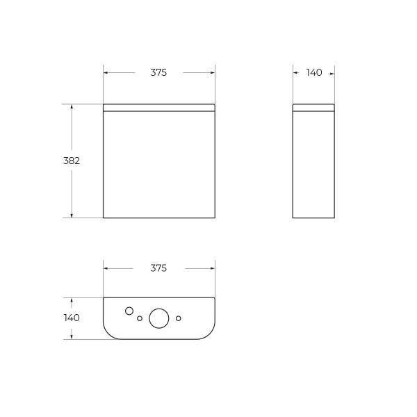 Бачок напольного унитаза BelBagno Steam BB130T цвет белый