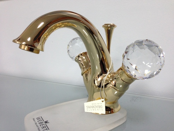 Смеситель для раковины Webert Karenina KA700102010 золото