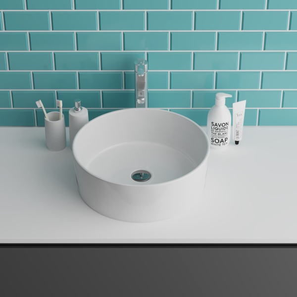 Раковина  круглая Grossman Style GR-3013 фаянс цвет белый