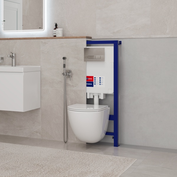 Инсталляция для подвесного унитаза Lemark Peneda 9880001 механическая