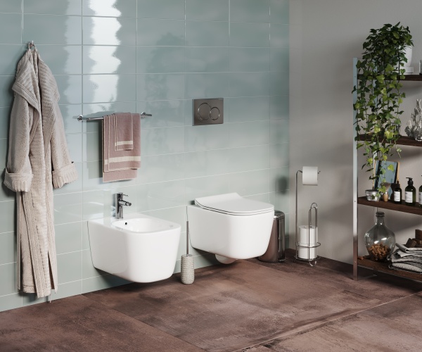 Биде подвесное Ceramica Nova New Day CN3006 фарфор, цвет белый